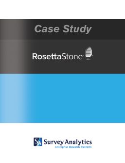 SurveyAnalytics Casestudy RosettaStone