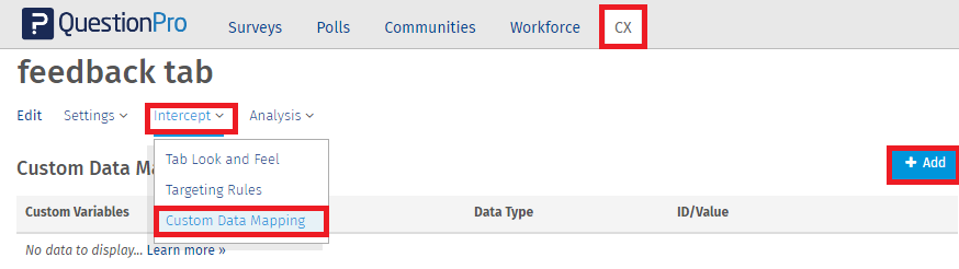 Custom Data Mapping Cx Surveyanalytics Online Survey Software - custom data mapping cx