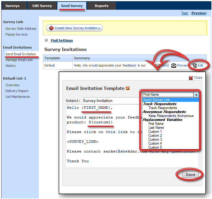 Survey Software Help Image