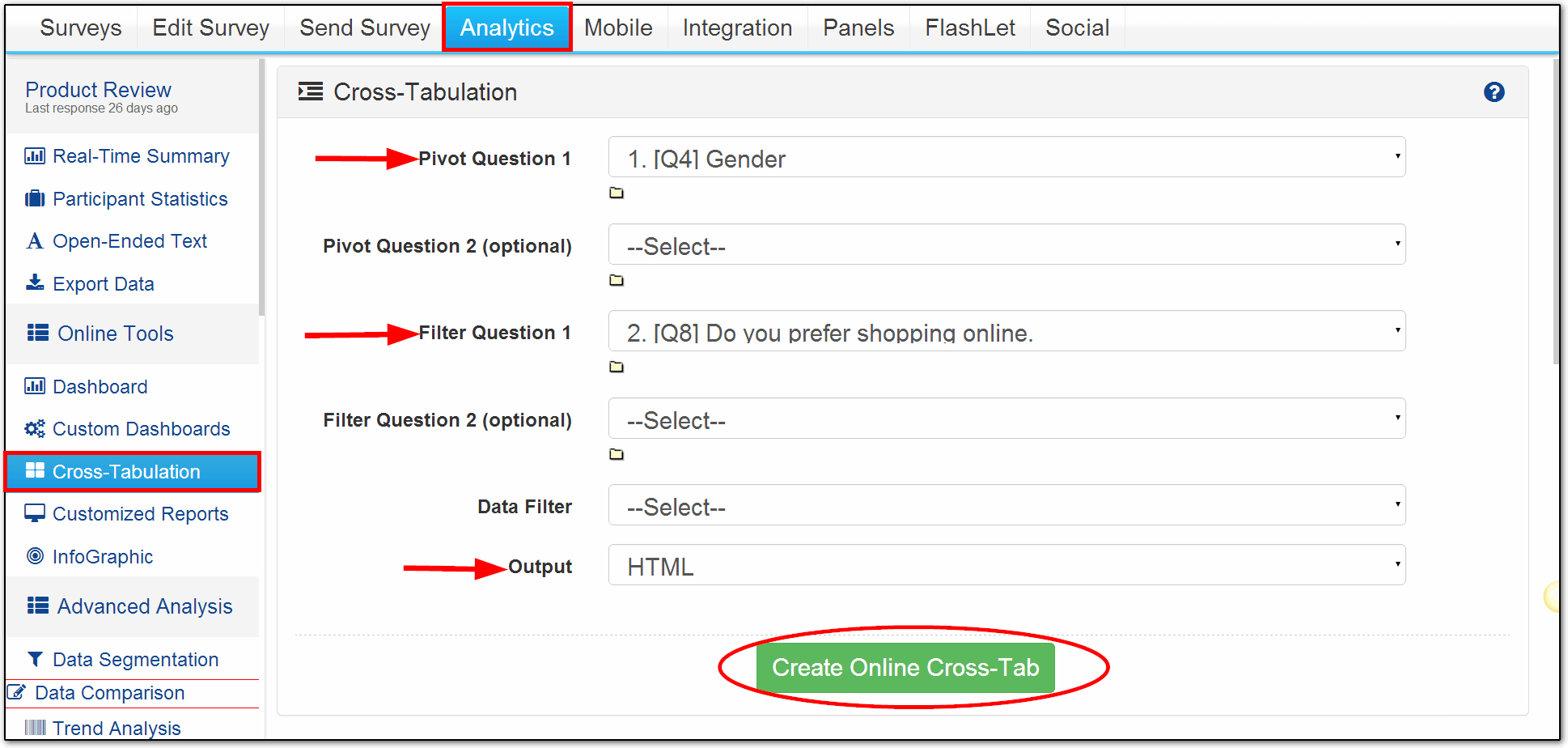 Surveyanalytics Features - 