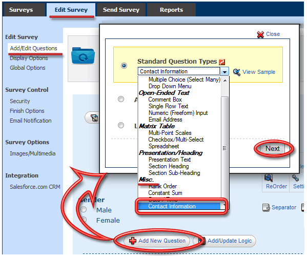 Survey Software Help Image