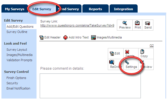 Survey Software Help Image