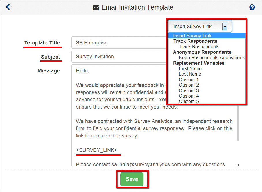 How to Send Email Invitations for your Online Survey – SurveyHero Help  Center