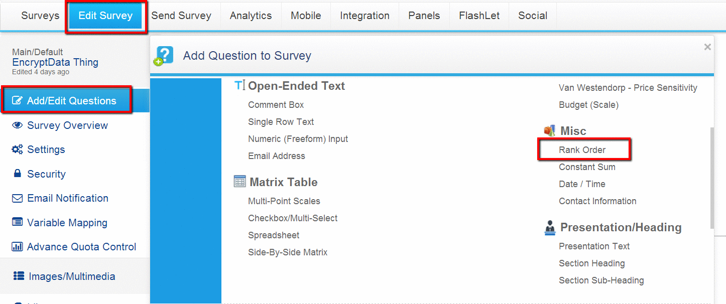 Survey Software Help Image