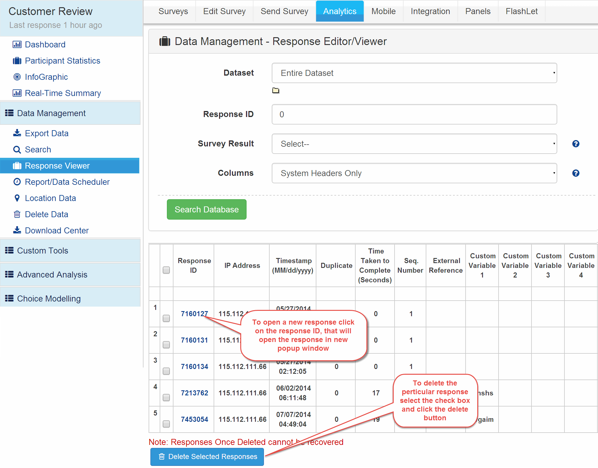 Survey Software Help Image